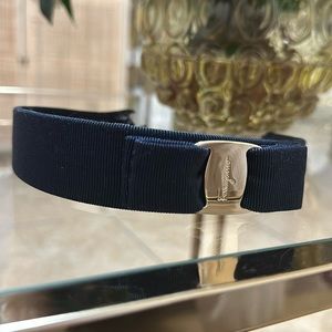 Navy Blue Salvatore Ferragamo Hairband / Damaged